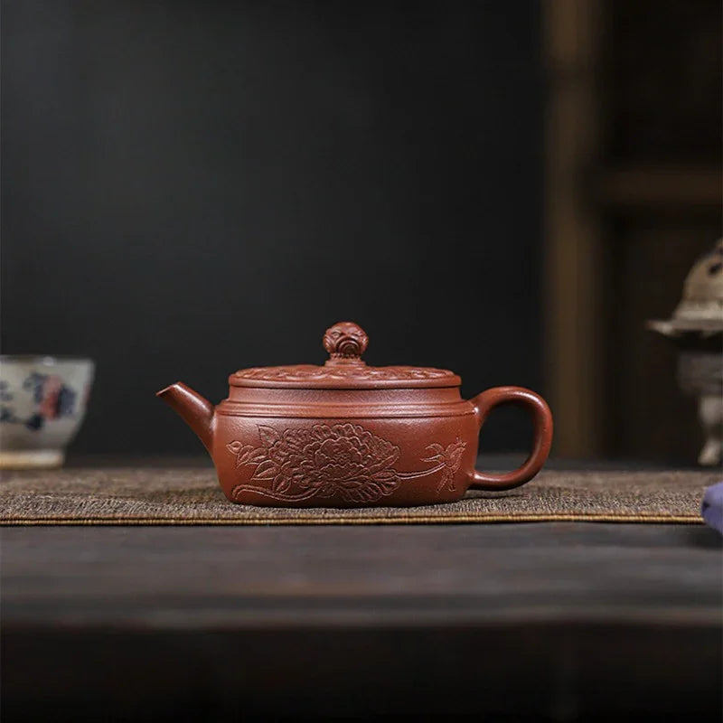 Teko Yixing Zisha Buatan Tangan Sepenuhnya [Shengshi Huakui] (Zi Ni - 240ml)