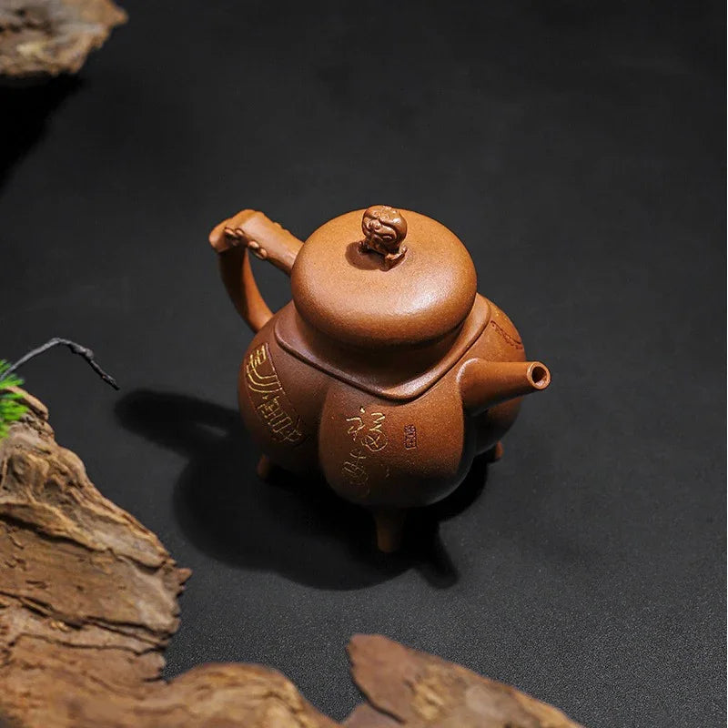 Teko Zisha Yixing Buatan Tangan Sepenuhnya [Shenzhou Fuding] (Jin Jiang Po Ni - 320ml)