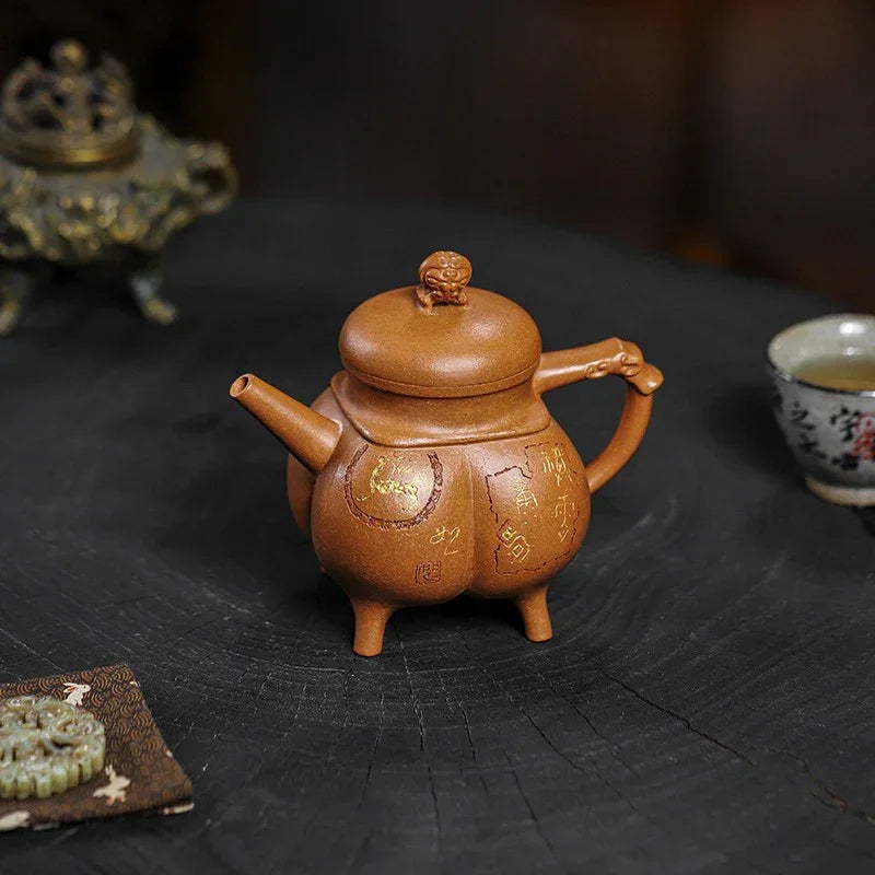 Teko Zisha Yixing Buatan Tangan Sepenuhnya [Shenzhou Fuding] (Jin Jiang Po Ni - 320ml)