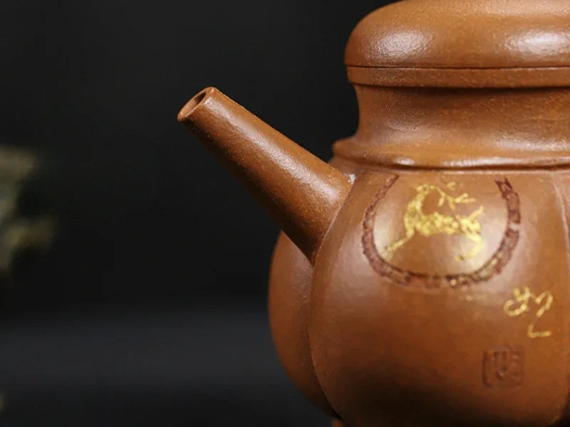 Teko Zisha Yixing Buatan Tangan Sepenuhnya [Shenzhou Fuding] (Jin Jiang Po Ni - 320ml)