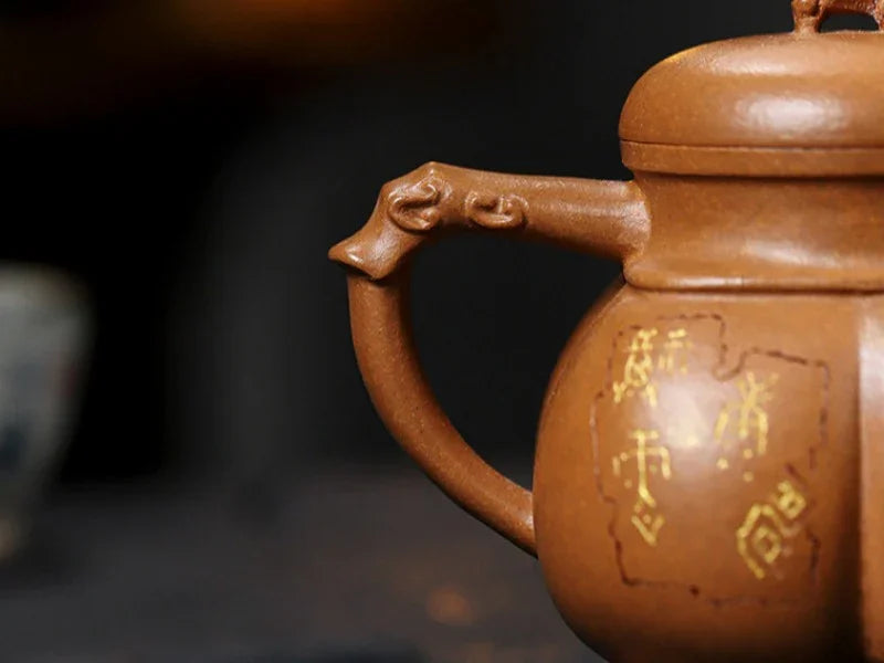 Teko Zisha Yixing Buatan Tangan Sepenuhnya [Shenzhou Fuding] (Jin Jiang Po Ni - 320ml)