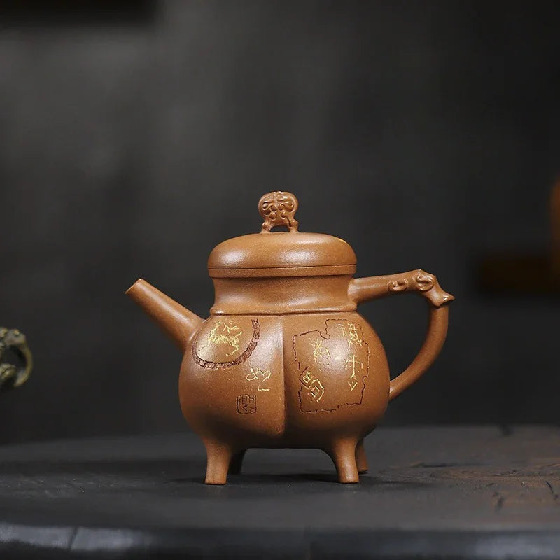 Teko Zisha Yixing Buatan Tangan Sepenuhnya [Shenzhou Fuding] (Jin Jiang Po Ni - 320ml)