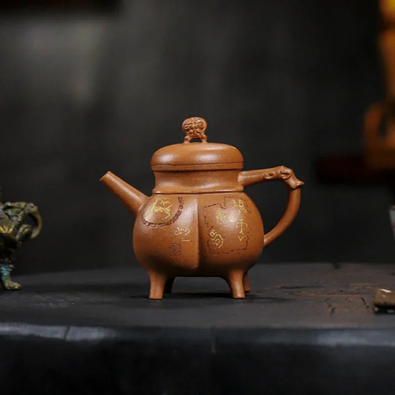Teko Zisha Yixing Buatan Tangan Sepenuhnya [Shenzhou Fuding] (Jin Jiang Po Ni - 320ml)