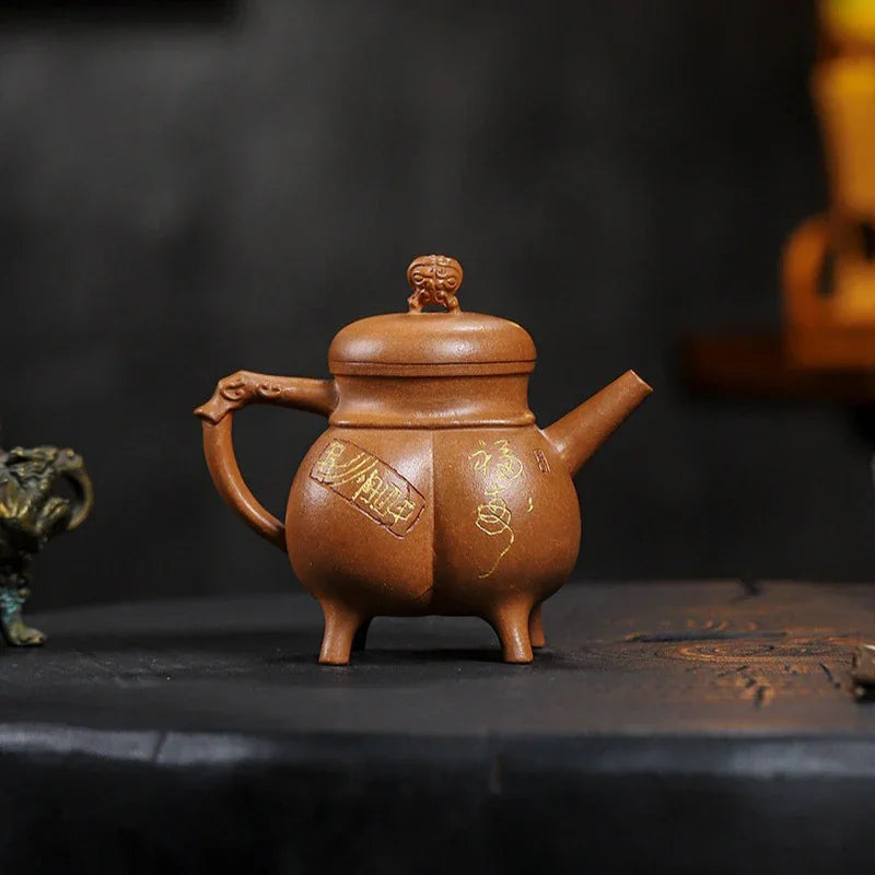 Teko Zisha Yixing Buatan Tangan Sepenuhnya [Shenzhou Fuding] (Jin Jiang Po Ni - 320ml)