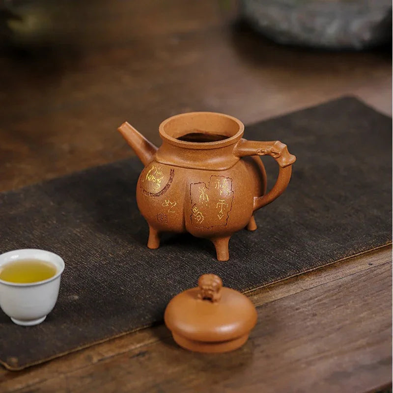 Teko Zisha Yixing Buatan Tangan Sepenuhnya [Shenzhou Fuding] (Jin Jiang Po Ni - 320ml)