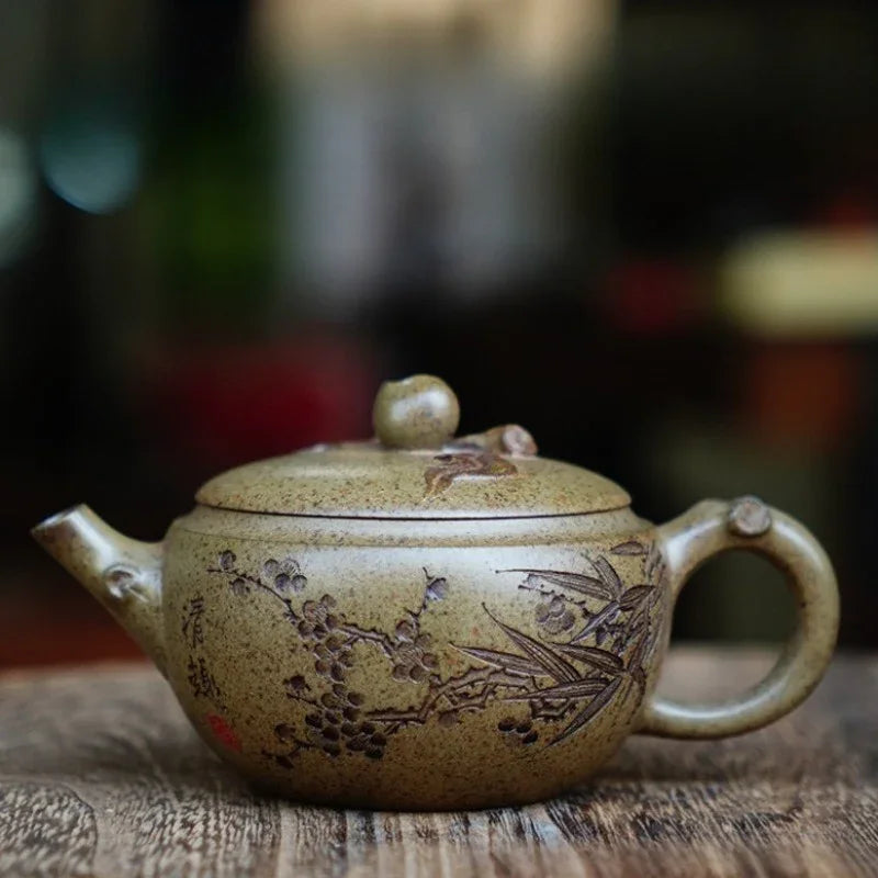full-handmade-yixing-zisha-teapot-shoutau-pot-qing-duan-ni-firewood-fired-150ml-yiqin-tea-house-yiqinteahouse-com-1 - YIQIN TEA HOUSE 一沁茶舍 yiqinteahouse.com