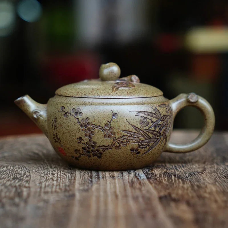 full-handmade-yixing-zisha-teapot-shoutau-pot-qing-duan-ni-firewood-fired-150ml-yiqin-tea-house-yiqinteahouse-com-3 - YIQIN TEA HOUSE 一沁茶舍 yiqinteahouse.com