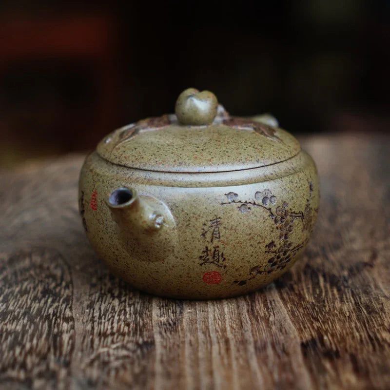 full-handmade-yixing-zisha-teapot-shoutau-pot-qing-duan-ni-firewood-fired-150ml-yiqin-tea-house-yiqinteahouse-com-4 - YIQIN TEA HOUSE 一沁茶舍 yiqinteahouse.com