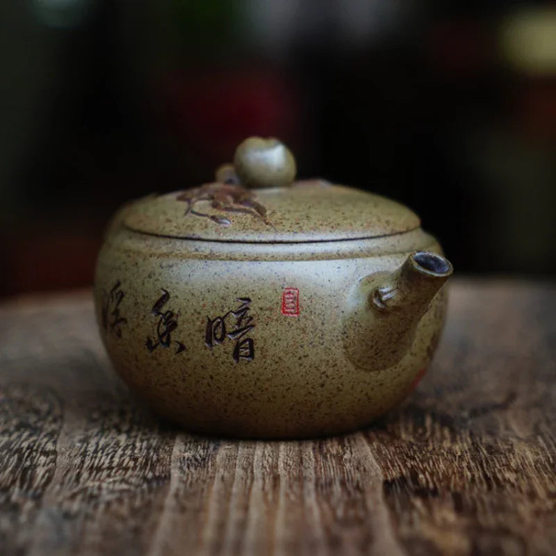 full-handmade-yixing-zisha-teapot-shoutau-pot-qing-duan-ni-firewood-fired-150ml-yiqin-tea-house-yiqinteahouse-com-5 - YIQIN TEA HOUSE 一沁茶舍 yiqinteahouse.com