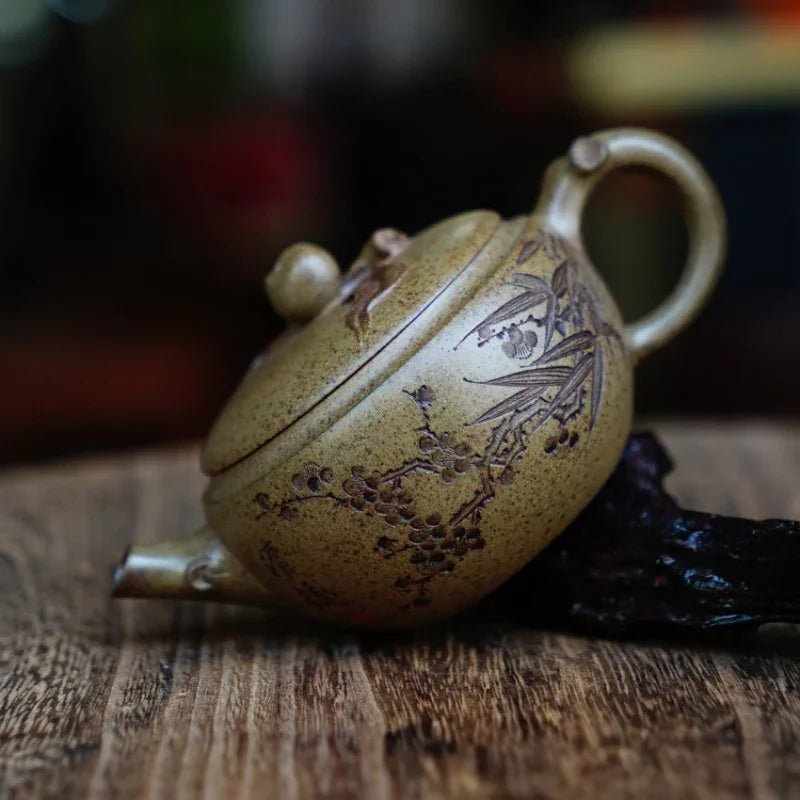 full-handmade-yixing-zisha-teapot-shoutau-pot-qing-duan-ni-firewood-fired-150ml-yiqin-tea-house-yiqinteahouse-com-6 - YIQIN TEA HOUSE 一沁茶舍 yiqinteahouse.com