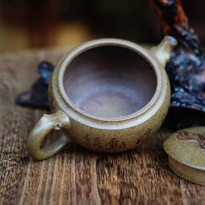 full-handmade-yixing-zisha-teapot-shoutau-pot-qing-duan-ni-firewood-fired-150ml-yiqin-tea-house-yiqinteahouse-com-9 - YIQIN TEA HOUSE 一沁茶舍 yiqinteahouse.com