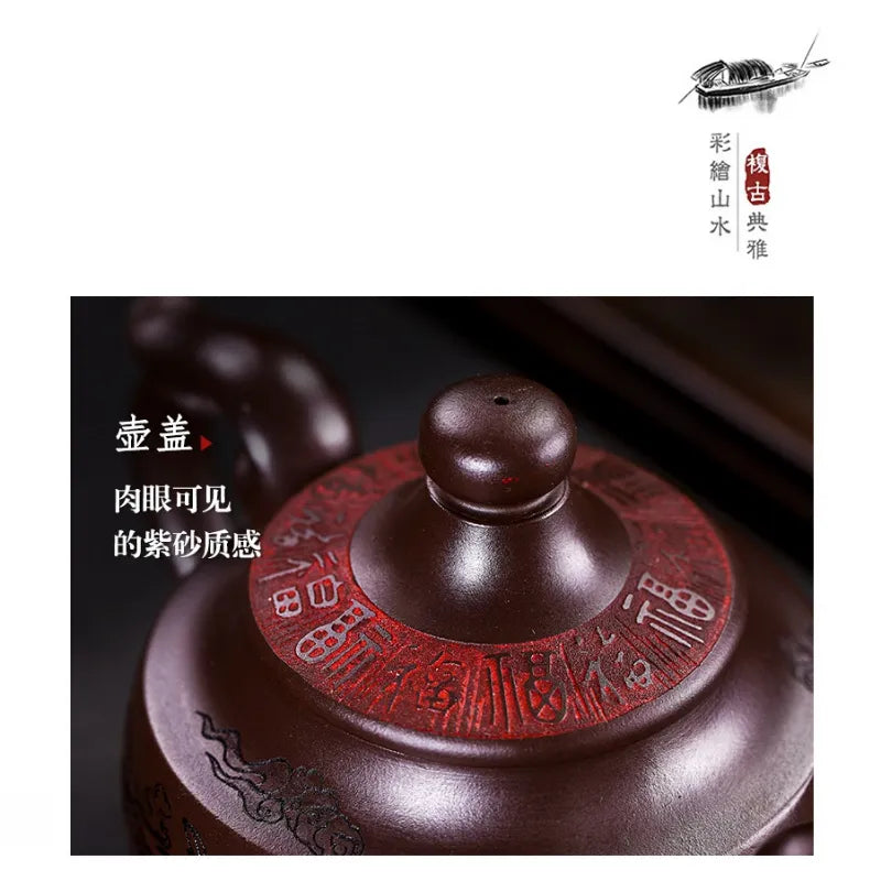 Full Handmade Yixing Zisha Teapot [Shuang Feng Ci Fu] (Lao Zi Ni - 280ml) - YIQIN TEA HOUSE | yiqinteahouse.com | 200-300ml, full handmade zisha teapot, new arrival, teapot, teaware