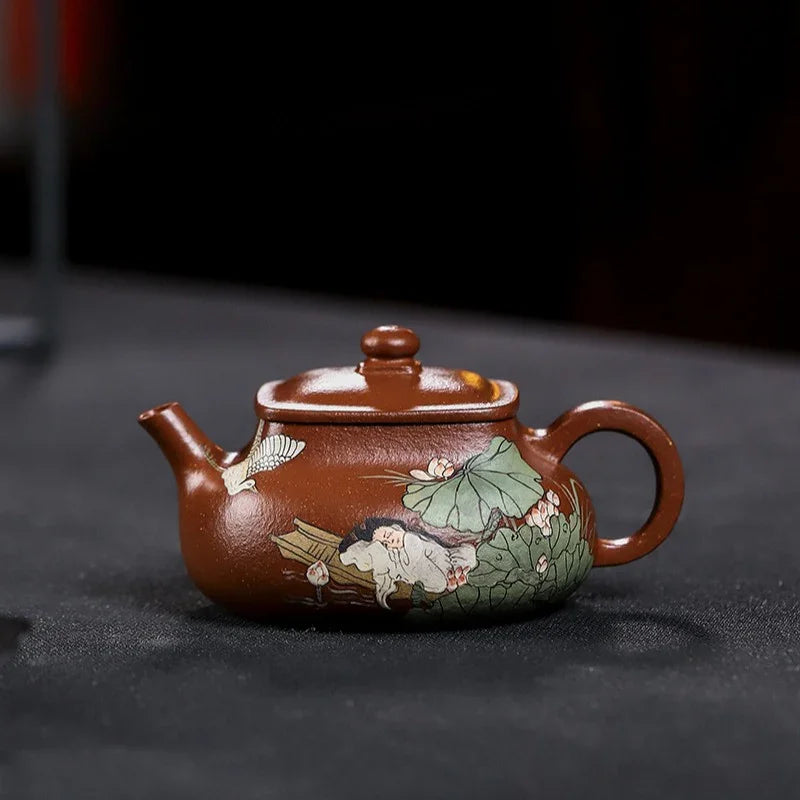 Teko Zisha Yixing Buatan Tangan Sepenuhnya [Shui Meiren] (Hong Jiang Po Ni - 190ml)