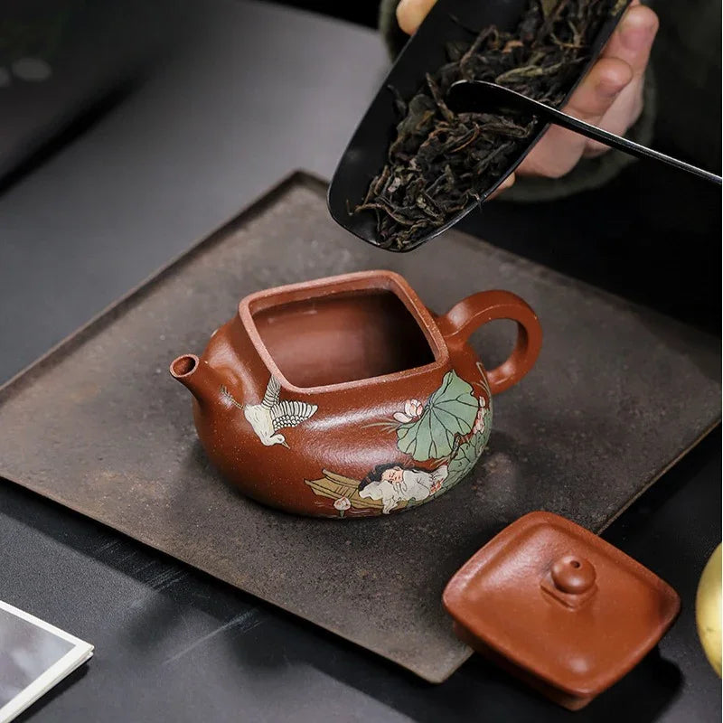Teko Zisha Yixing Buatan Tangan Sepenuhnya [Shui Meiren] (Hong Jiang Po Ni - 190ml)