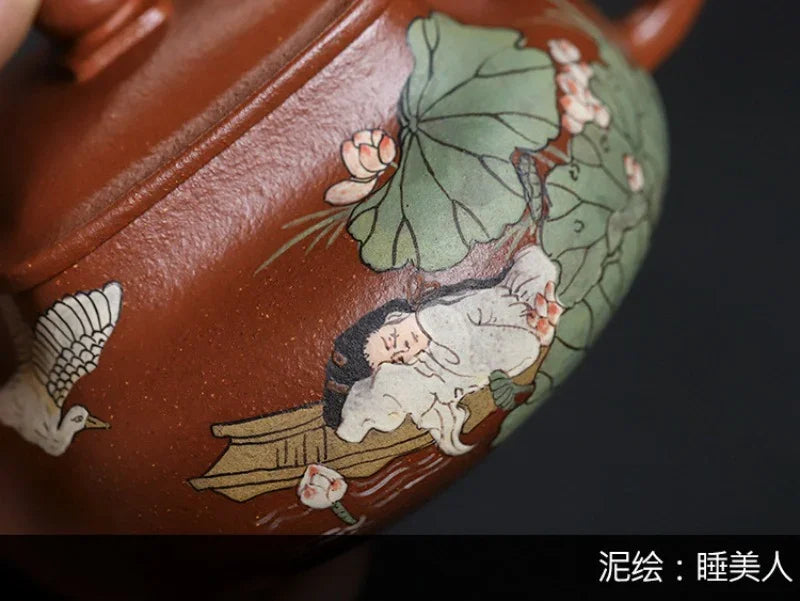 Teko Zisha Yixing Buatan Tangan Sepenuhnya [Shui Meiren] (Hong Jiang Po Ni - 190ml)