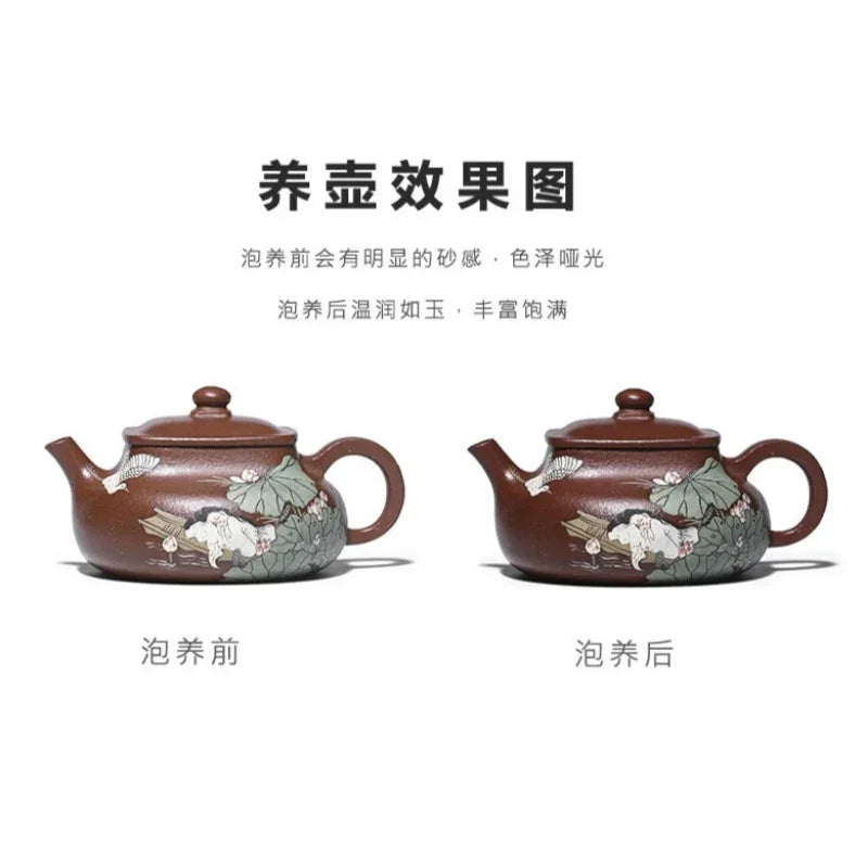 Teko Zisha Yixing Buatan Tangan Sepenuhnya [Shui Meiren] (Hong Jiang Po Ni - 190ml)