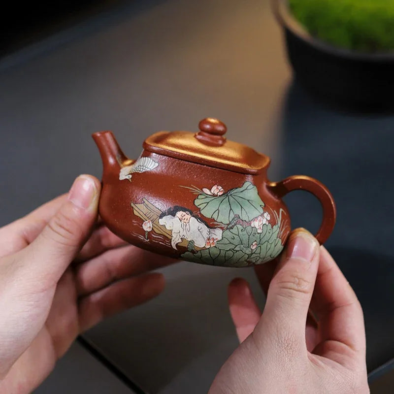 Teko Zisha Yixing Buatan Tangan Sepenuhnya [Shui Meiren] (Hong Jiang Po Ni - 190ml)