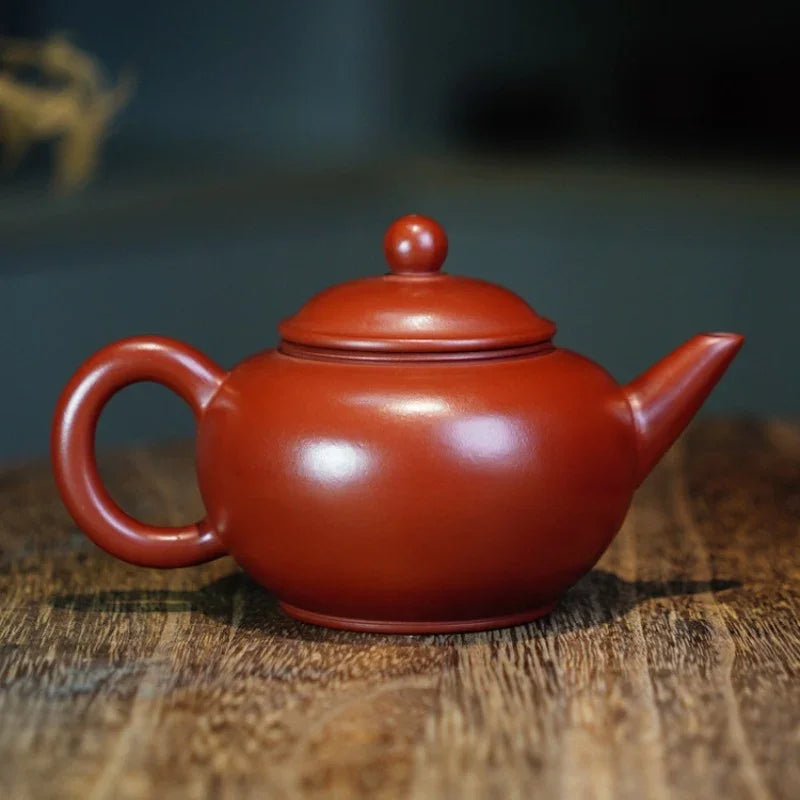 Teko Zisha Yixing Buatan Tangan Sepenuhnya 【Teko Shui Ping】 (Dahongpao - 200ml)