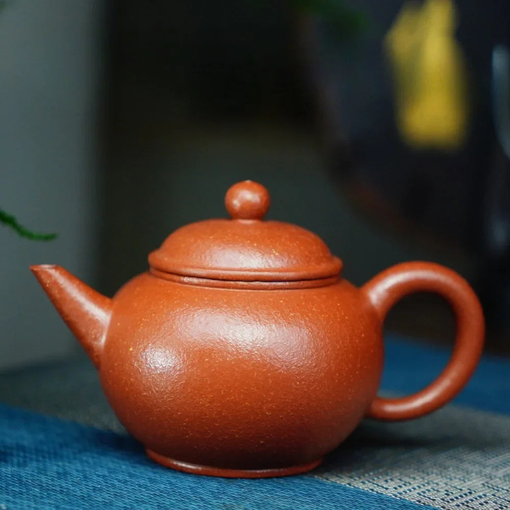 Full Handmade Yixing Zisha Teapot [Shui Ping Pot] (Li Pi Zhu Ni - 220ml) - YIQIN TEA HOUSE | yiqinteahouse.com | 200-300ml, full handmade zisha teapot, plain smooth, teapot, teaware