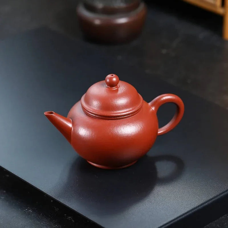Teko Zisha Yixing Buatan Tangan Sepenuhnya [Shui Ping Pot] (Xiao Meiyao Zhu Ni - 220ml)