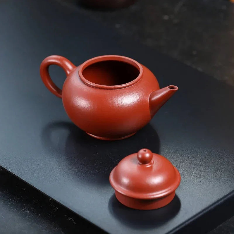 Teko Zisha Yixing Buatan Tangan Sepenuhnya [Shui Ping Pot] (Xiao Meiyao Zhu Ni - 220ml)