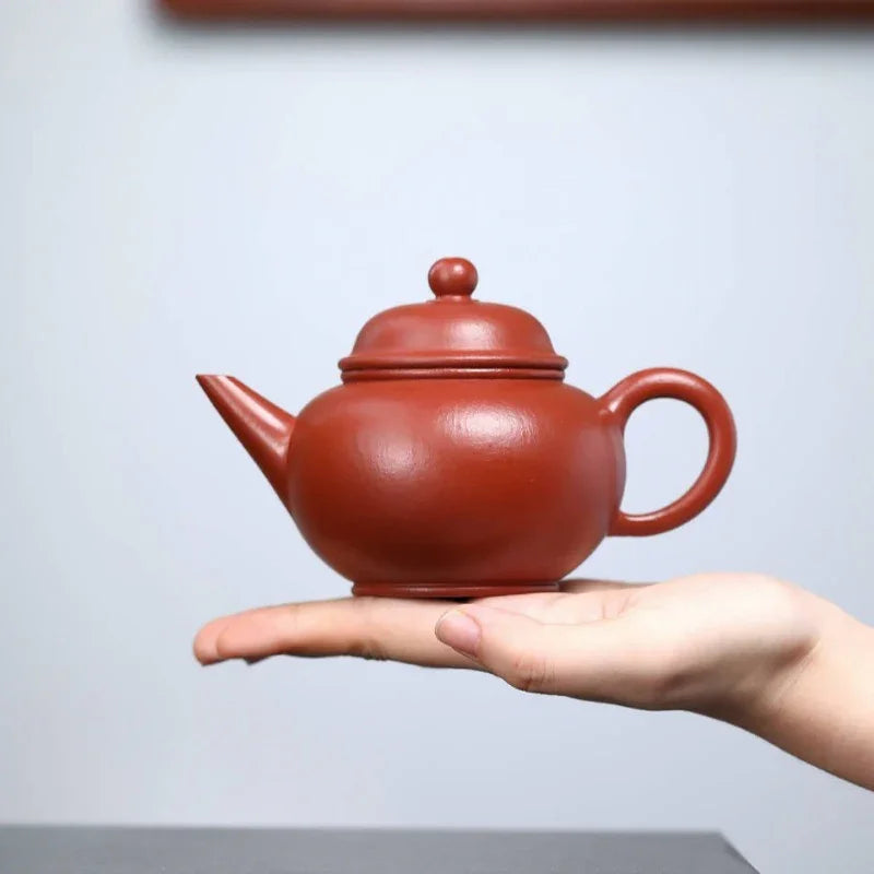 Teko Zisha Yixing Buatan Tangan Sepenuhnya [Shui Ping Pot] (Xiao Meiyao Zhu Ni - 220ml)