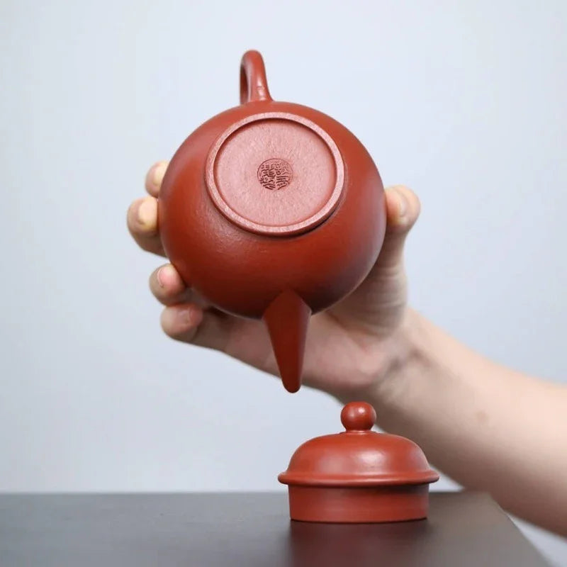 Teko Zisha Yixing Buatan Tangan Sepenuhnya [Shui Ping Pot] (Xiao Meiyao Zhu Ni - 220ml)