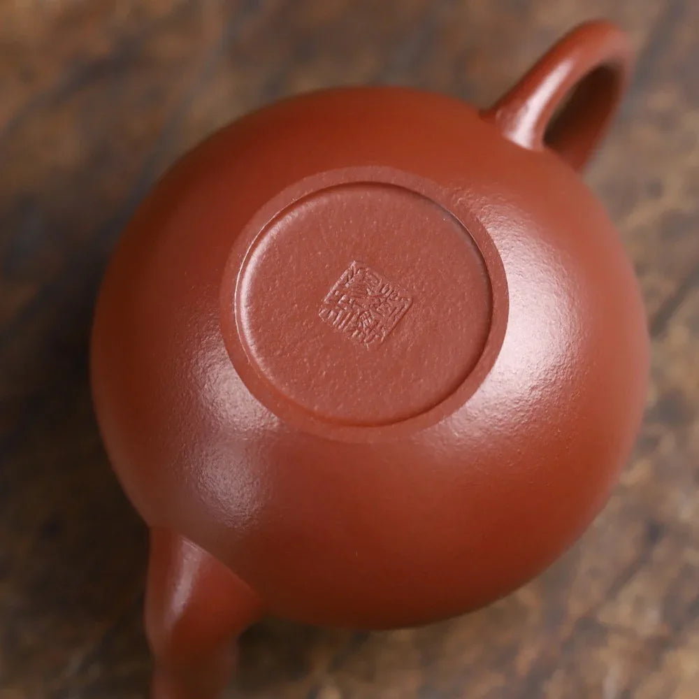 Teko Zisha Yixing Buatan Tangan Sepenuhnya [Si Ting Pot] (Dahongpao - 115ml)