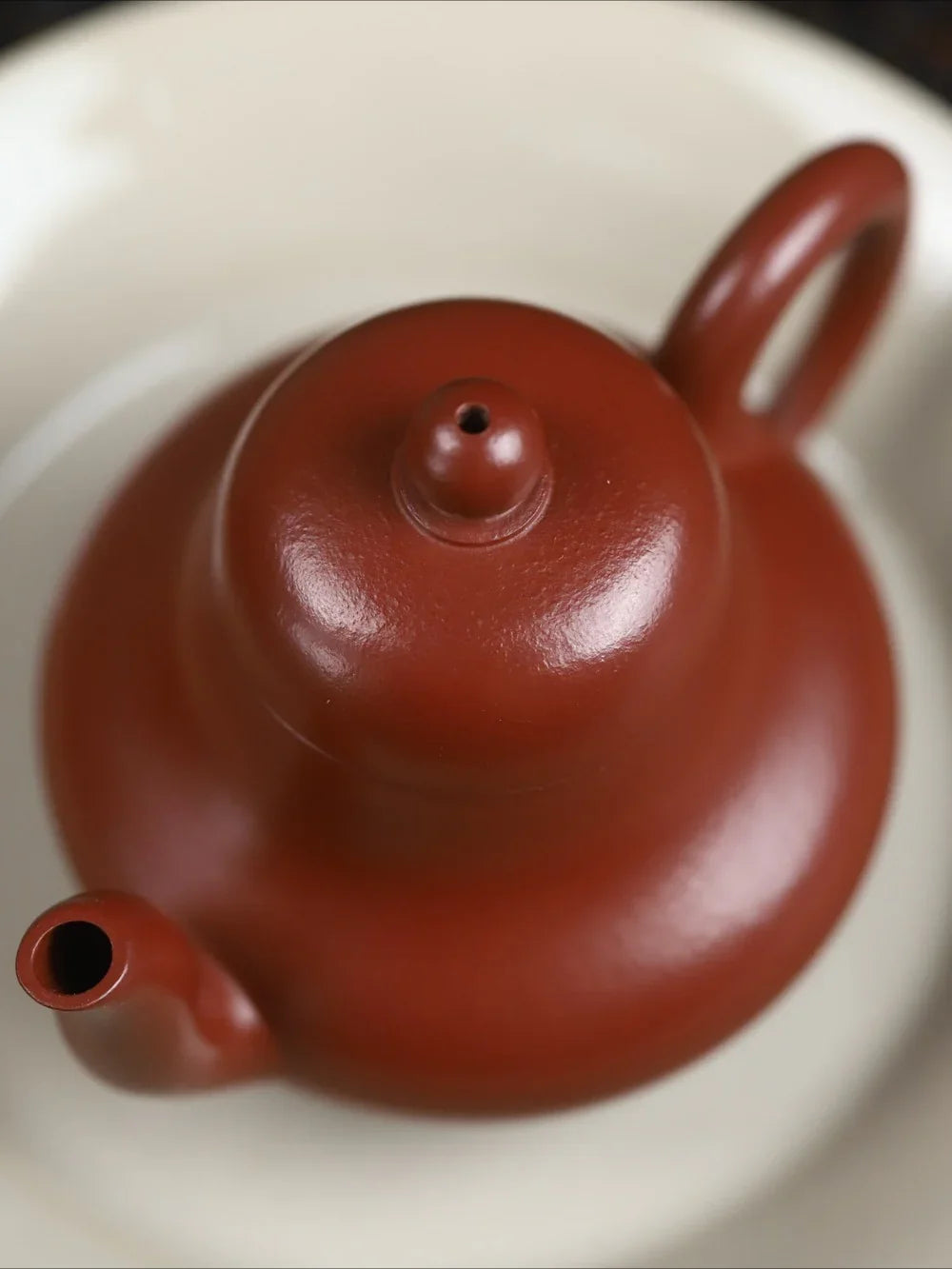 Teko Zisha Yixing Buatan Tangan Sepenuhnya [Si Ting Pot] (Dahongpao - 115ml)