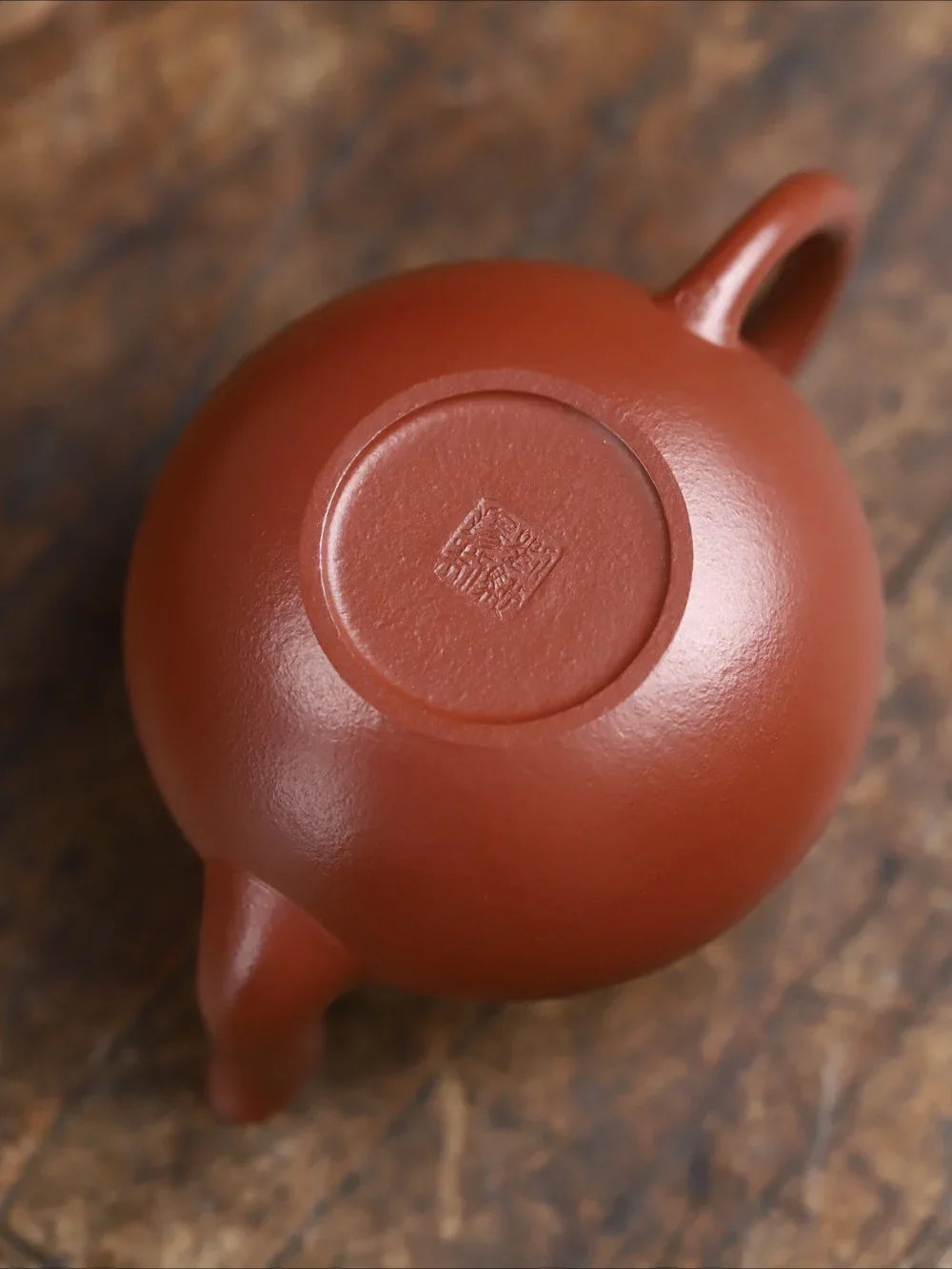 Teko Zisha Yixing Buatan Tangan Sepenuhnya [Si Ting Pot] (Dahongpao - 115ml)