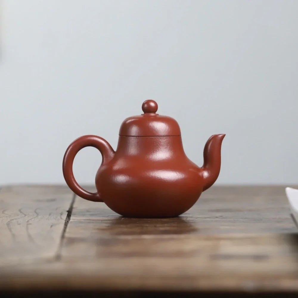 Teko Zisha Yixing Buatan Tangan Sepenuhnya [Si Ting Pot] (Dahongpao - 115ml)