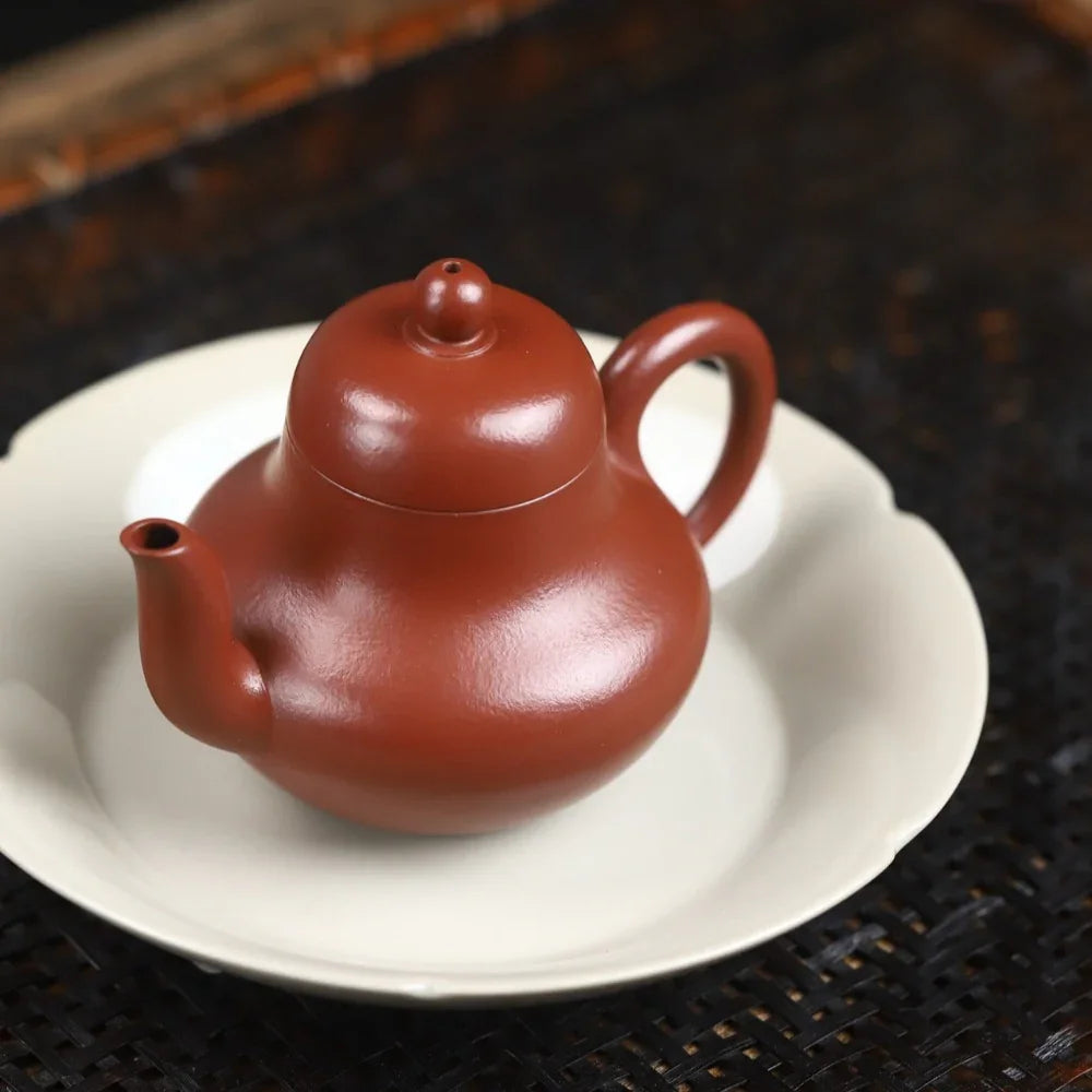 Teko Zisha Yixing Buatan Tangan Sepenuhnya [Si Ting Pot] (Dahongpao - 115ml)
