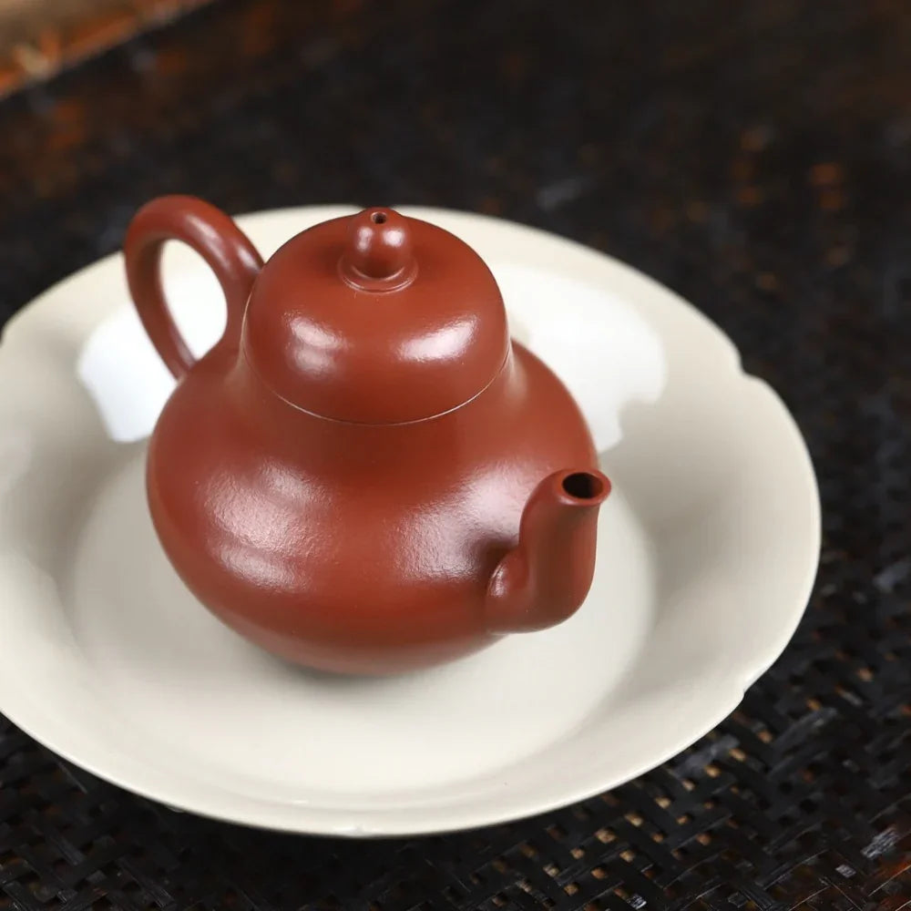 Teko Zisha Yixing Buatan Tangan Sepenuhnya [Si Ting Pot] (Dahongpao - 115ml)
