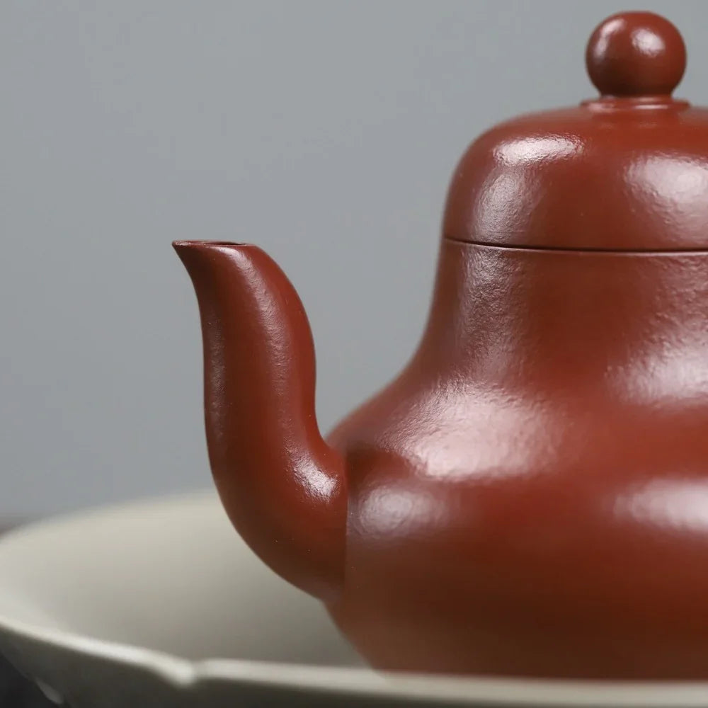 Teko Zisha Yixing Buatan Tangan Sepenuhnya [Si Ting Pot] (Dahongpao - 115ml)