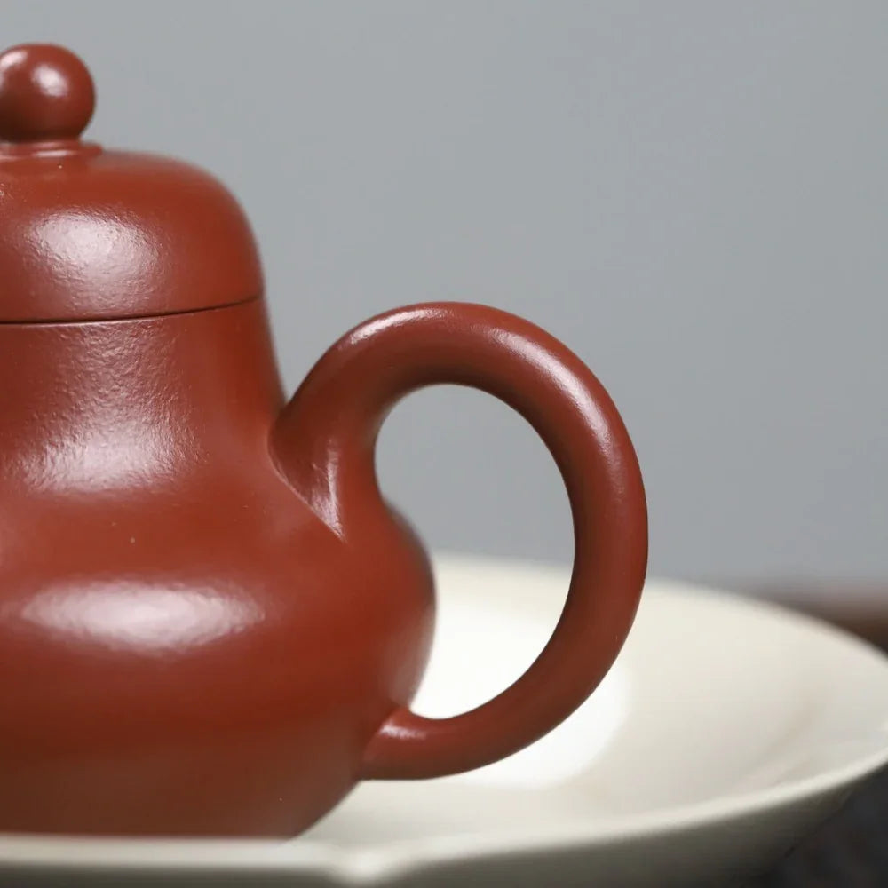 Teko Zisha Yixing Buatan Tangan Sepenuhnya [Si Ting Pot] (Dahongpao - 115ml)