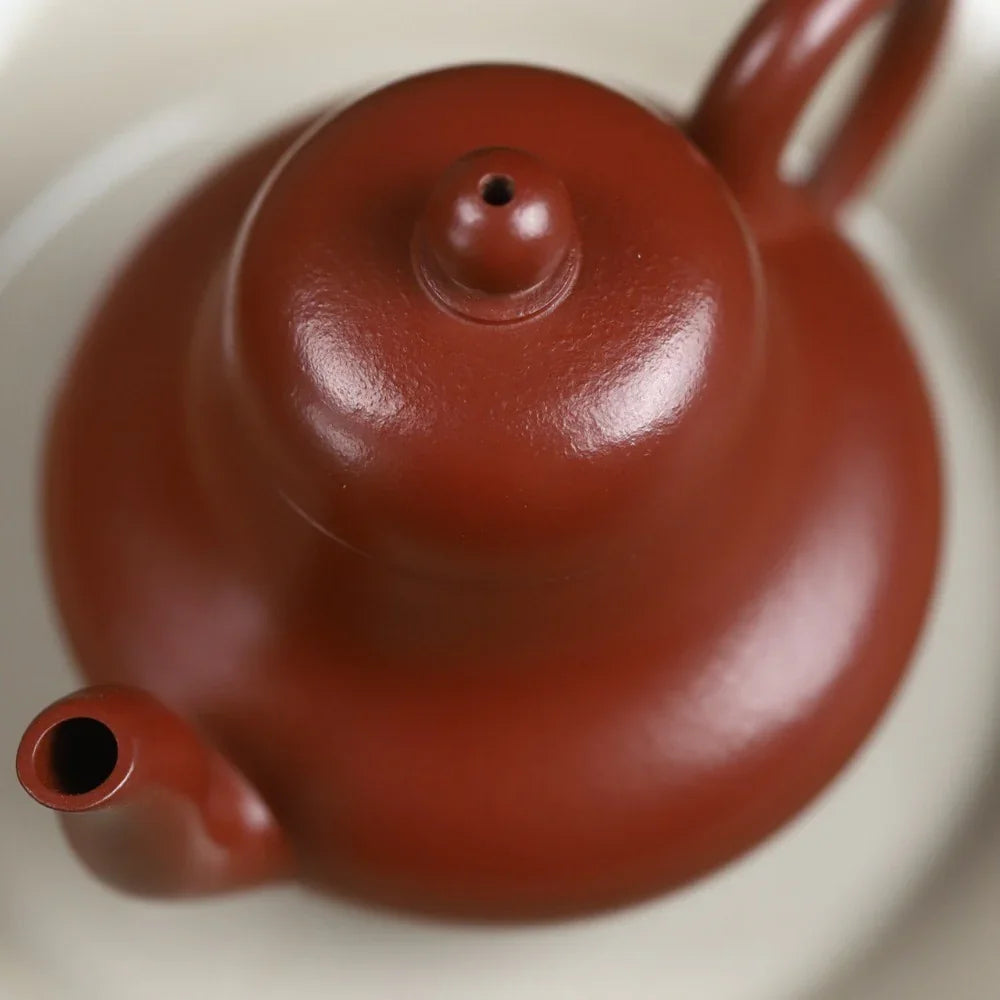 Teko Zisha Yixing Buatan Tangan Sepenuhnya [Si Ting Pot] (Dahongpao - 115ml)