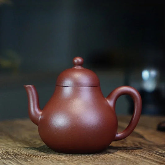 Teko Zisha Yixing Buatan Tangan Sepenuhnya [Si Ting Pot] (Di Cao Qing - 120ml)