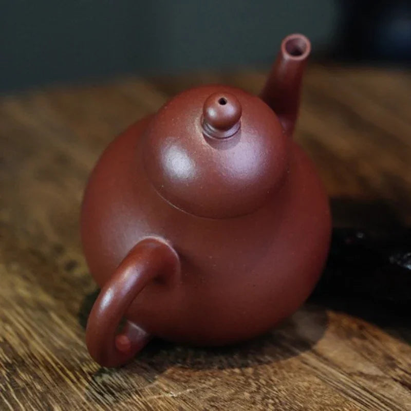Teko Zisha Yixing Buatan Tangan Sepenuhnya [Si Ting Pot] (Di Cao Qing - 120ml)