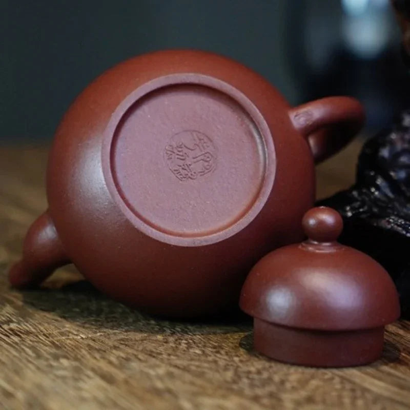 Teko Zisha Yixing Buatan Tangan Sepenuhnya [Si Ting Pot] (Di Cao Qing - 120ml)