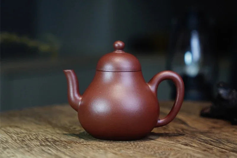 Teko Zisha Yixing Buatan Tangan Sepenuhnya [Si Ting Pot] (Di Cao Qing - 120ml)