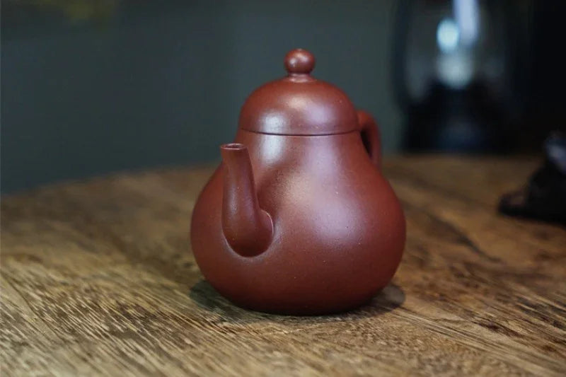 Teko Zisha Yixing Buatan Tangan Sepenuhnya [Si Ting Pot] (Di Cao Qing - 120ml)