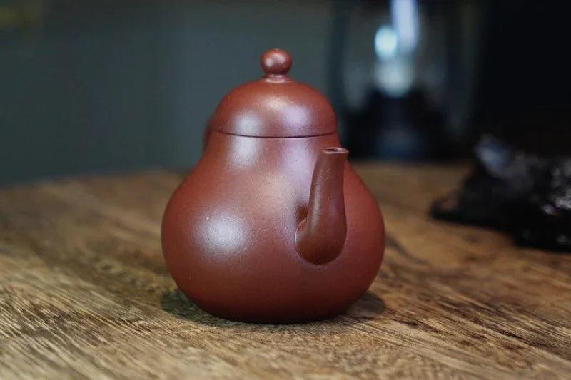 Teko Zisha Yixing Buatan Tangan Sepenuhnya [Si Ting Pot] (Di Cao Qing - 120ml)