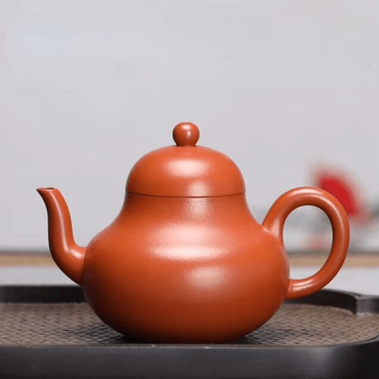 Full Handmade Yixing Zisha Teapot [Si Ting Pot] (Zhu Ni - 150ml) - YIQIN TEA HOUSE | yiqinteahouse.com | <200ml, full handmade zisha teapot, new arrival, plain smooth, teapot, teaware