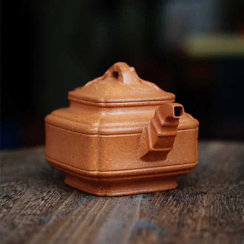full-handmade-yixing-zisha-teapot-sifang-bamboo-pot-jiang-po-ni-200ml-yiqin-tea-house-yiqinteahouse-com-5 - YIQIN TEA HOUSE 一沁茶舍 yiqinteahouse.com