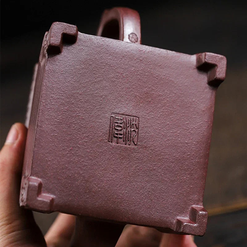 Teko Zisha Yixing Buatan Tangan Sepenuhnya [Sifang Dingli] (Zi Ni - 280ml)
