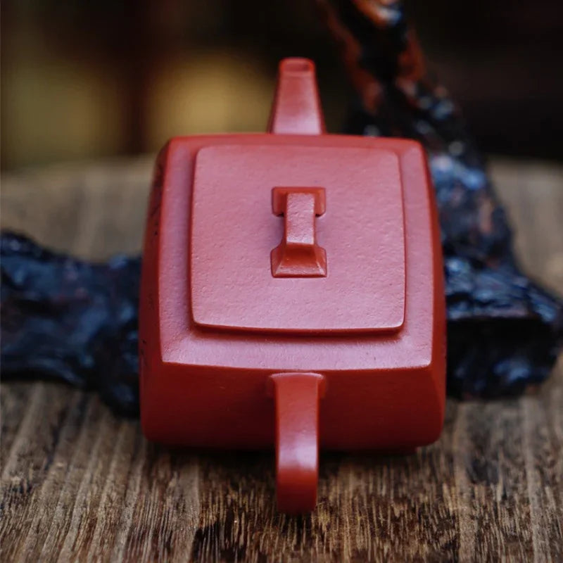 full-handmade-yixing-zisha-teapot-sifang-pot-zhu-ni-130ml-yiqin-tea-house-yiqinteahouse-com-8 - YIQIN TEA HOUSE 一沁茶舍 yiqinteahouse.com