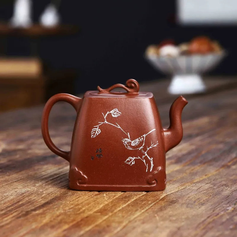 Full Handmade Yixing Zisha Teapot [Sifang Ruyi] (Jiang Po Ni - 245ml) - YIQIN TEA HOUSE | yiqinteahouse.com | 200-300ml, full handmade zisha teapot, new arrival, teapot, teaware