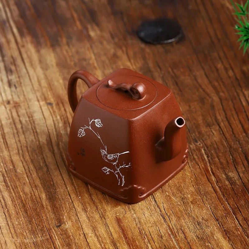 Full Handmade Yixing Zisha Teapot [Sifang Ruyi] (Jiang Po Ni - 245ml) - YIQIN TEA HOUSE | yiqinteahouse.com | 200-300ml, full handmade zisha teapot, new arrival, teapot, teaware