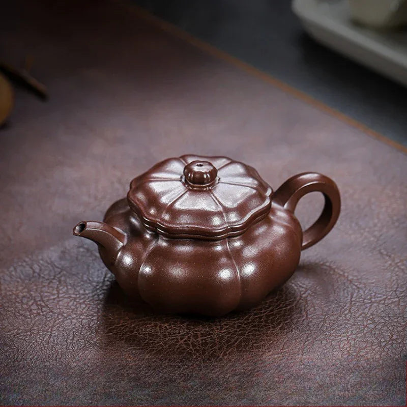 Teko Zisha Yixing Buatan Tangan Sepenuhnya [Siji Ruyi] (Jin Sha Zi Ni - 190ml)