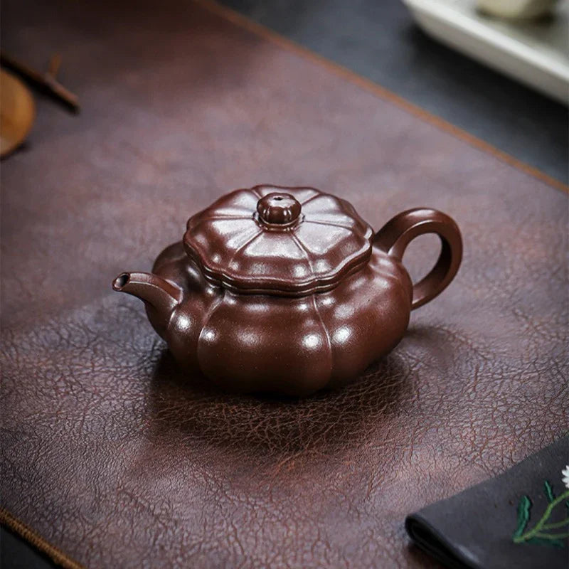 Teko Zisha Yixing Buatan Tangan Sepenuhnya [Siji Ruyi] (Jin Sha Zi Ni - 190ml)